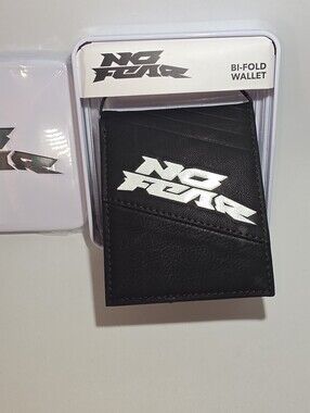 No Fear Black Bi-Fold Wallet
